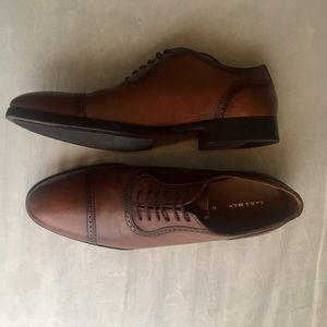 Zara Man - Brown leather dress shoes.